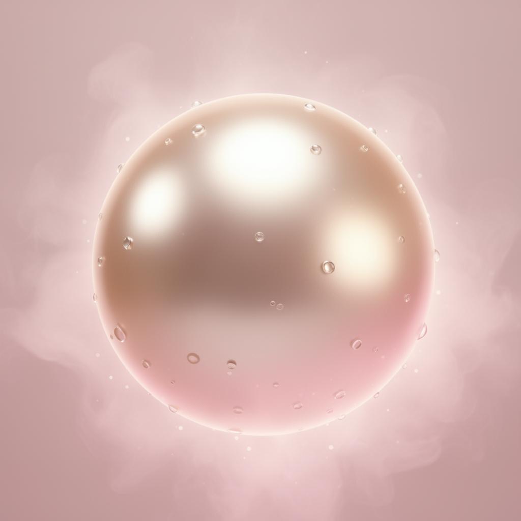 Luminous pearl symbolizing MIANI.ai radiance and skin wellness